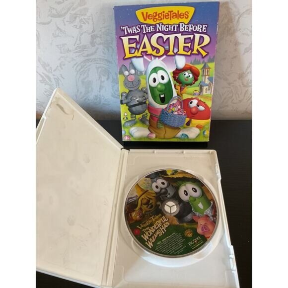 VeggieTales DVD Set Twas The Night Before Easter & The Wonderful Wizard Of Has - Picture 5 of 5